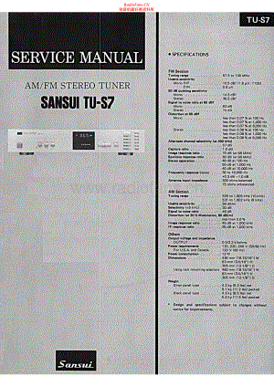 Sansui-TUS7-tun-sm 维修电路原理图.pdf