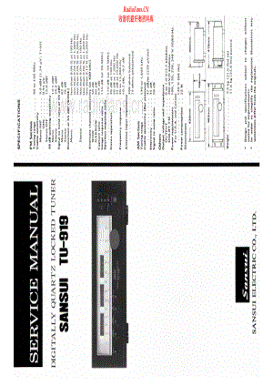 Sansui-TU919-tun-sm 维修电路原理图.pdf