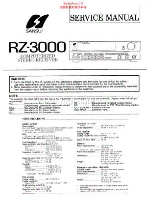 Sansui-RZ3000-rec-sm 维修电路原理图.pdf