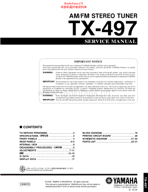 Yamaha-TX497-tun-sm(1) 维修电路原理图.pdf