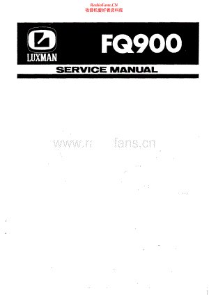 Luxman-FQ900-rec-sm 维修电路原理图.pdf