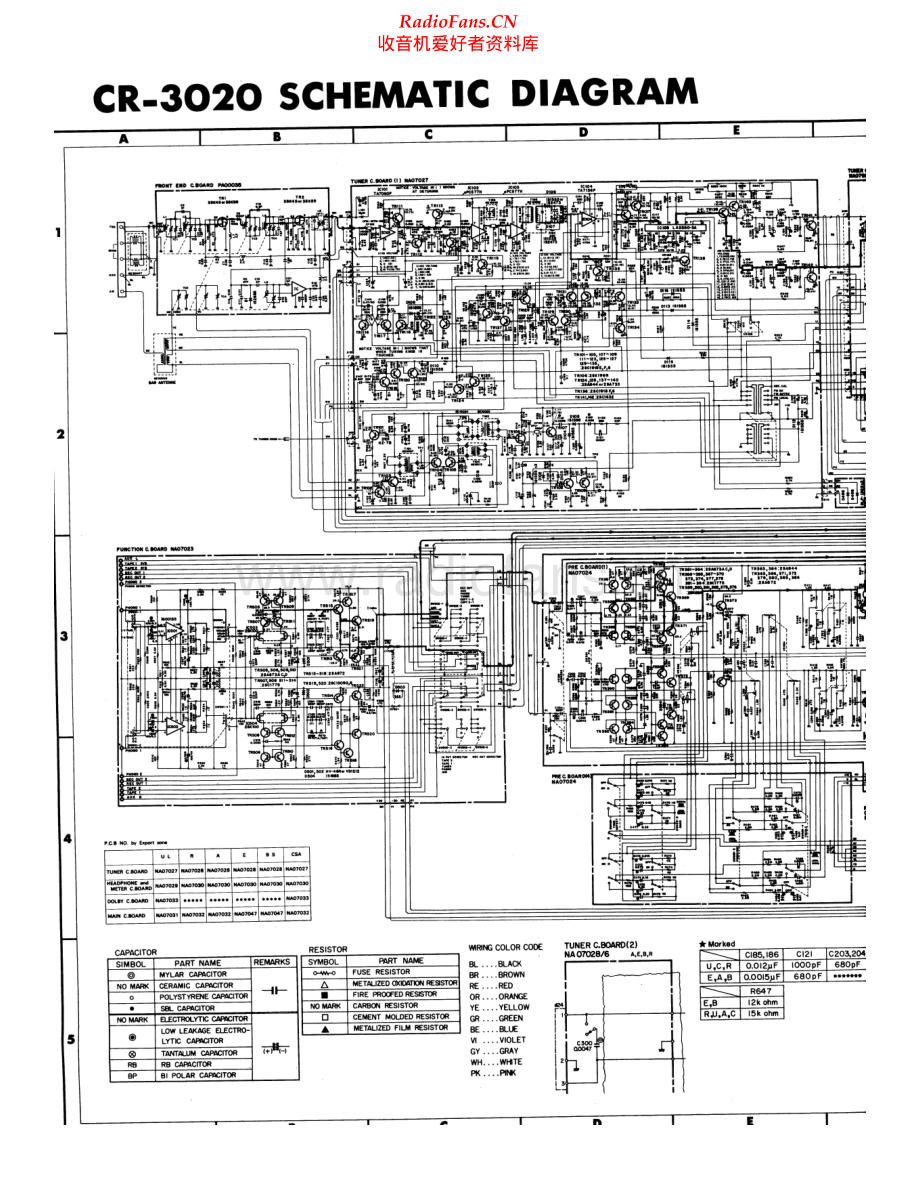 Yamaha-CR3020-rec-sch 维修电路原理图.pdf_第1页