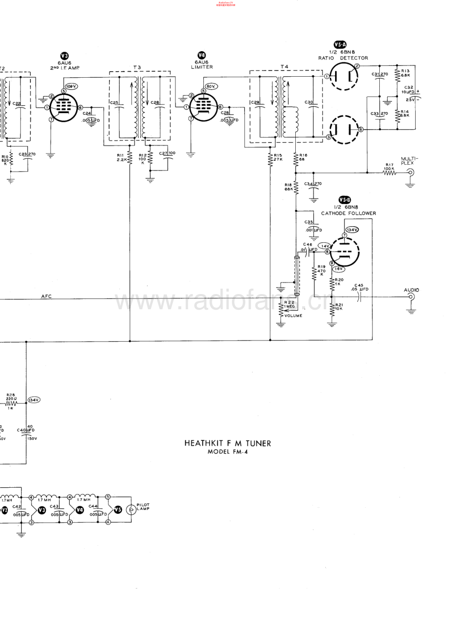 Heathkit-FM4-tun-sch 维修电路原理图.pdf_第1页
