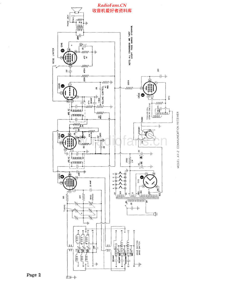 Heathkit-AR2-rec-sm 维修电路原理图.pdf_第2页