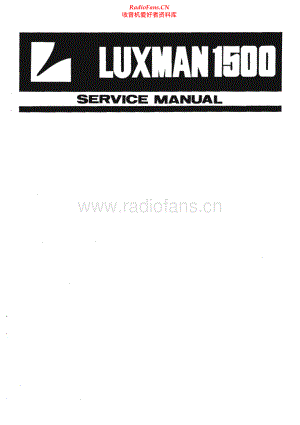 Luxman-1500-rec-sm 维修电路原理图.pdf
