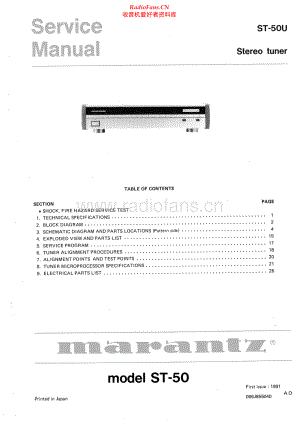 Marantz-ST50U-tun-sm 维修电路原理图.pdf