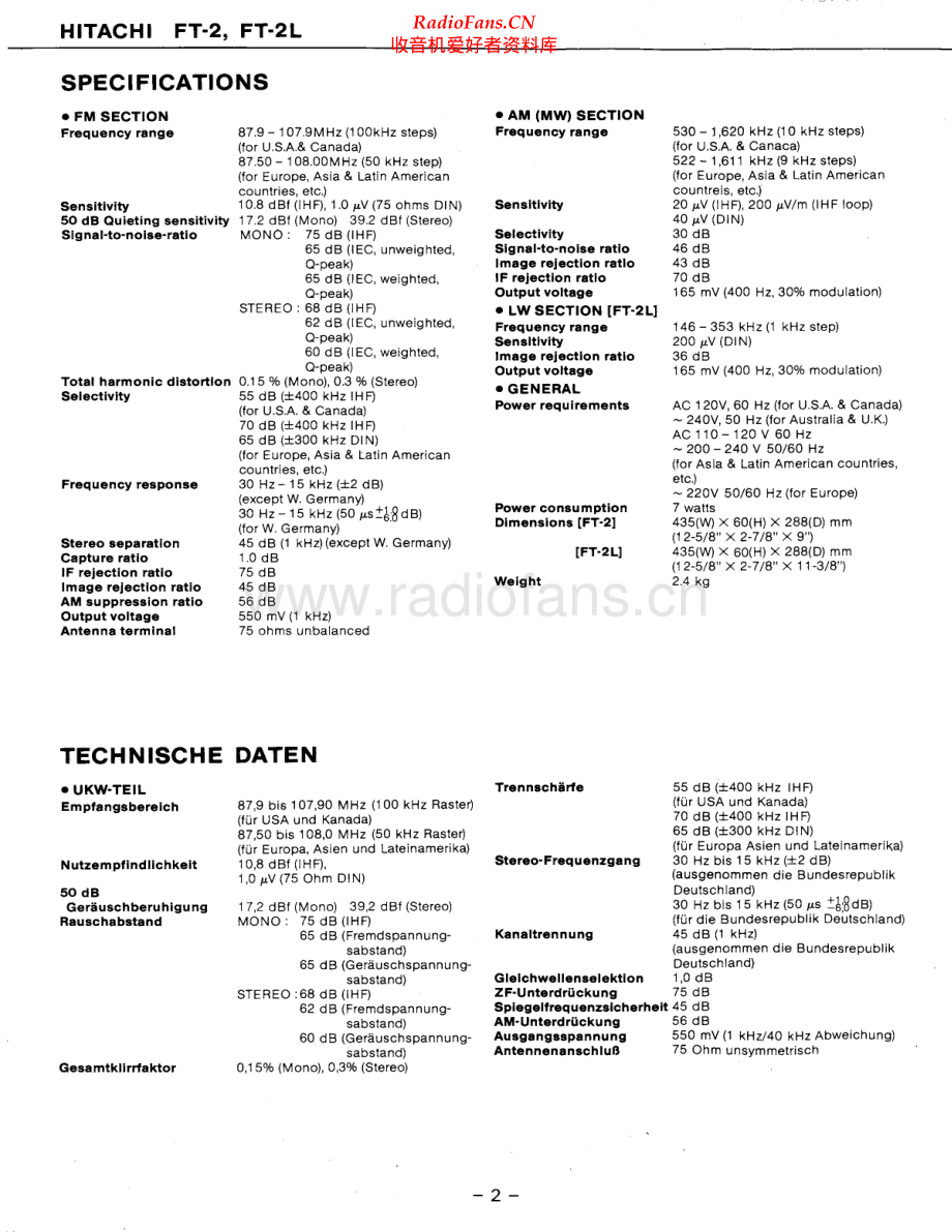 Hitachi-FT2-tun-sm 维修电路原理图.pdf_第2页