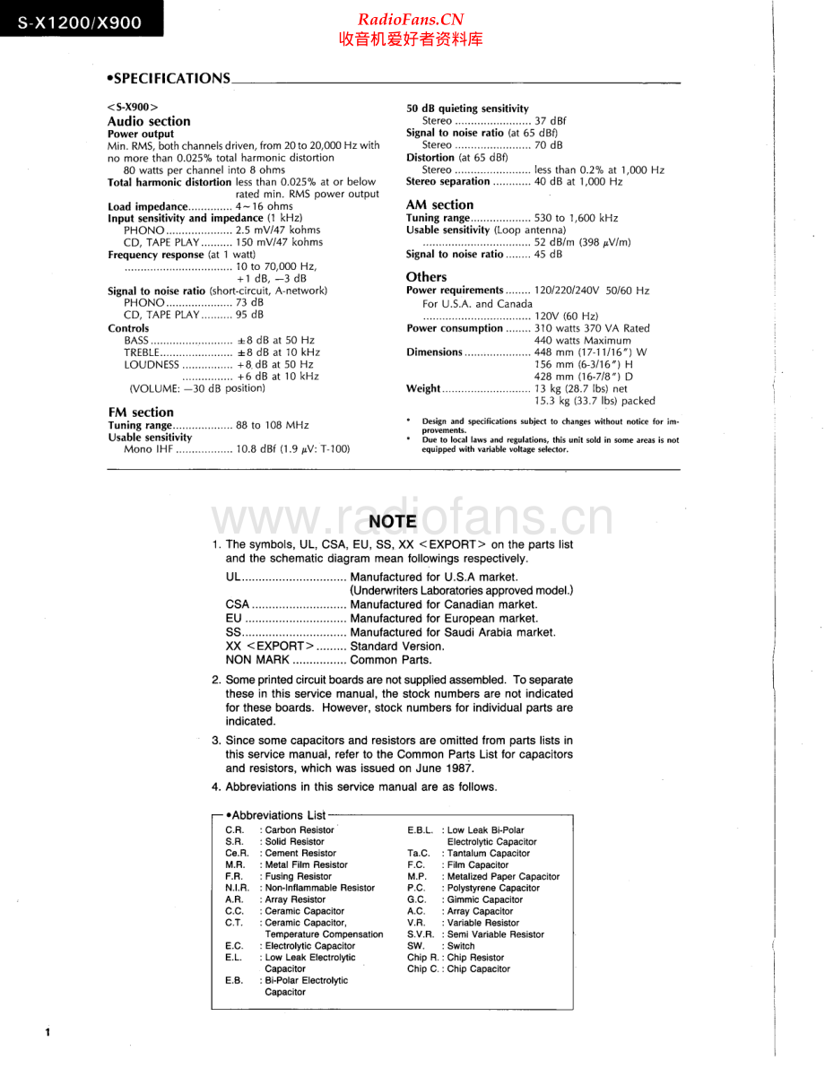 Sansui-SX1200-rec-sm 维修电路原理图.pdf_第2页