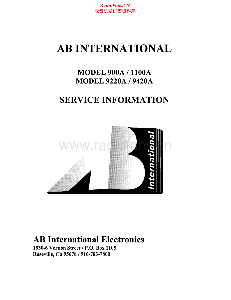 ABInternational-1100A-pwr-sm维修电路原理图.pdf_第1页