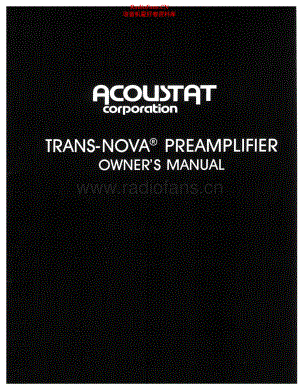 Acoustat-TransNova-pre-sch维修电路原理图.pdf