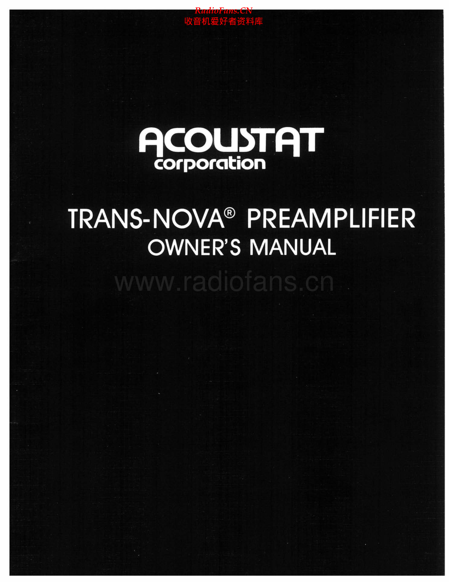 Acoustat-TransNova-pre-sch维修电路原理图.pdf_第1页
