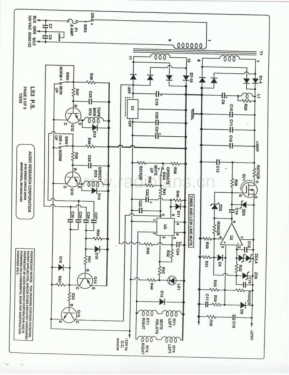 AudioResearch-LS3B-pre-sch维修电路原理图.pdf_第3页
