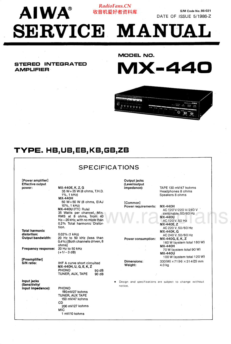 Aiwa-MX440-int-sm维修电路原理图.pdf_第1页