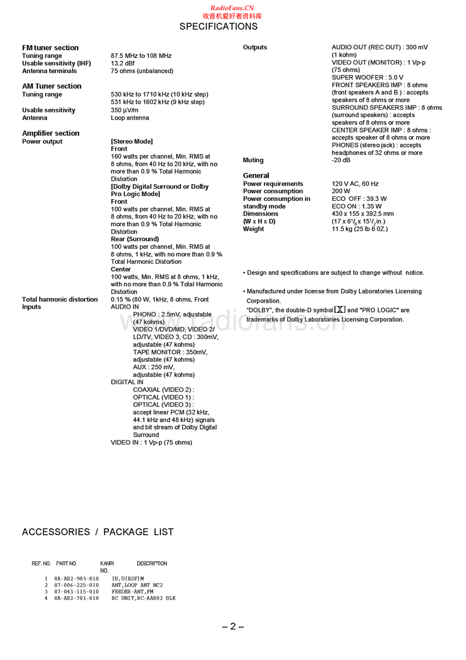 Aiwa-AVD67-avr-sm维修电路原理图.pdf_第2页