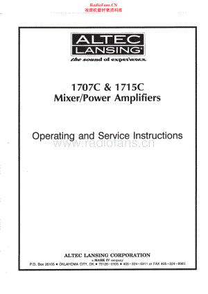 AltecLansing-1715C-pwr-sm维修电路原理图.pdf