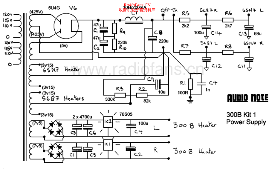 AudioNote-300BKit1-pwr-sch维修电路原理图.pdf_第2页