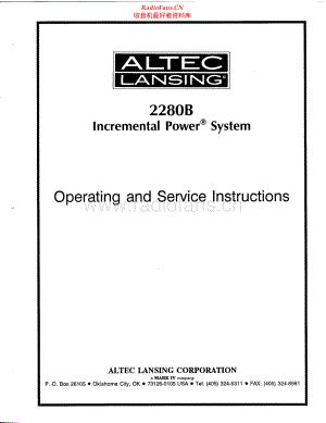 AltecLansing-2280B-pwr-sm维修电路原理图.pdf