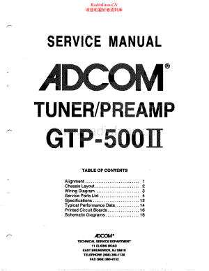 Adcom-GTP500II-pre-sm维修电路原理图.pdf