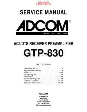 Adcom-GTP830-pre-sm维修电路原理图.pdf
