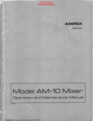 Ampex-AM10-mix-sm维修电路原理图.pdf