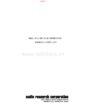 AudioResearch-SP4-pre-sch维修电路原理图.pdf