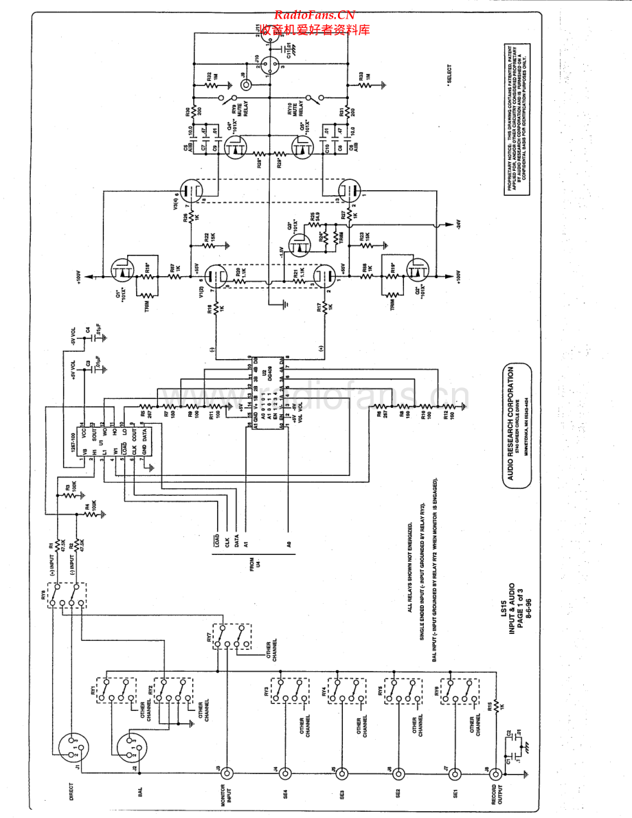 AudioResearch-LS15-pre-sch维修电路原理图.pdf_第2页