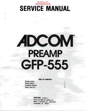 Adcom-GFP555-pre-sm维修电路原理图.pdf