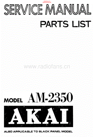 Akai-AM2350-int-sm维修电路原理图.pdf