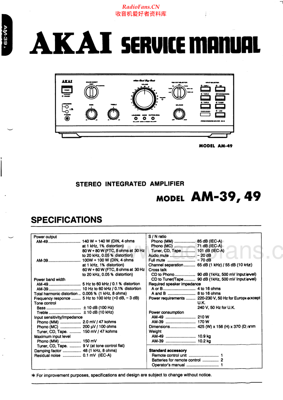 Akai-AM39-int-sm维修电路原理图.pdf_第1页