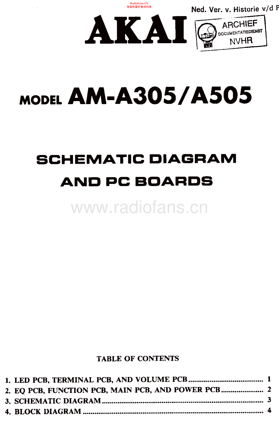 Akai-AMA505-int-sch维修电路原理图.pdf_第1页
