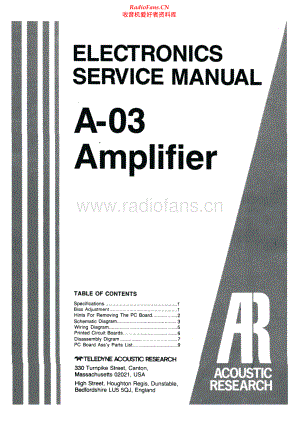 AcousticResearch-A03-int-sm维修电路原理图.pdf