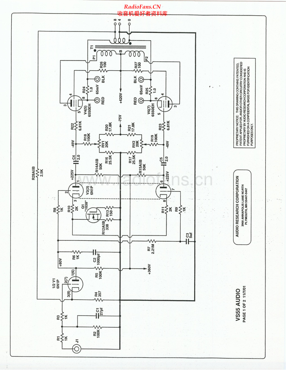 AudioResearch-VS55-pwr-sch维修电路原理图.pdf_第2页
