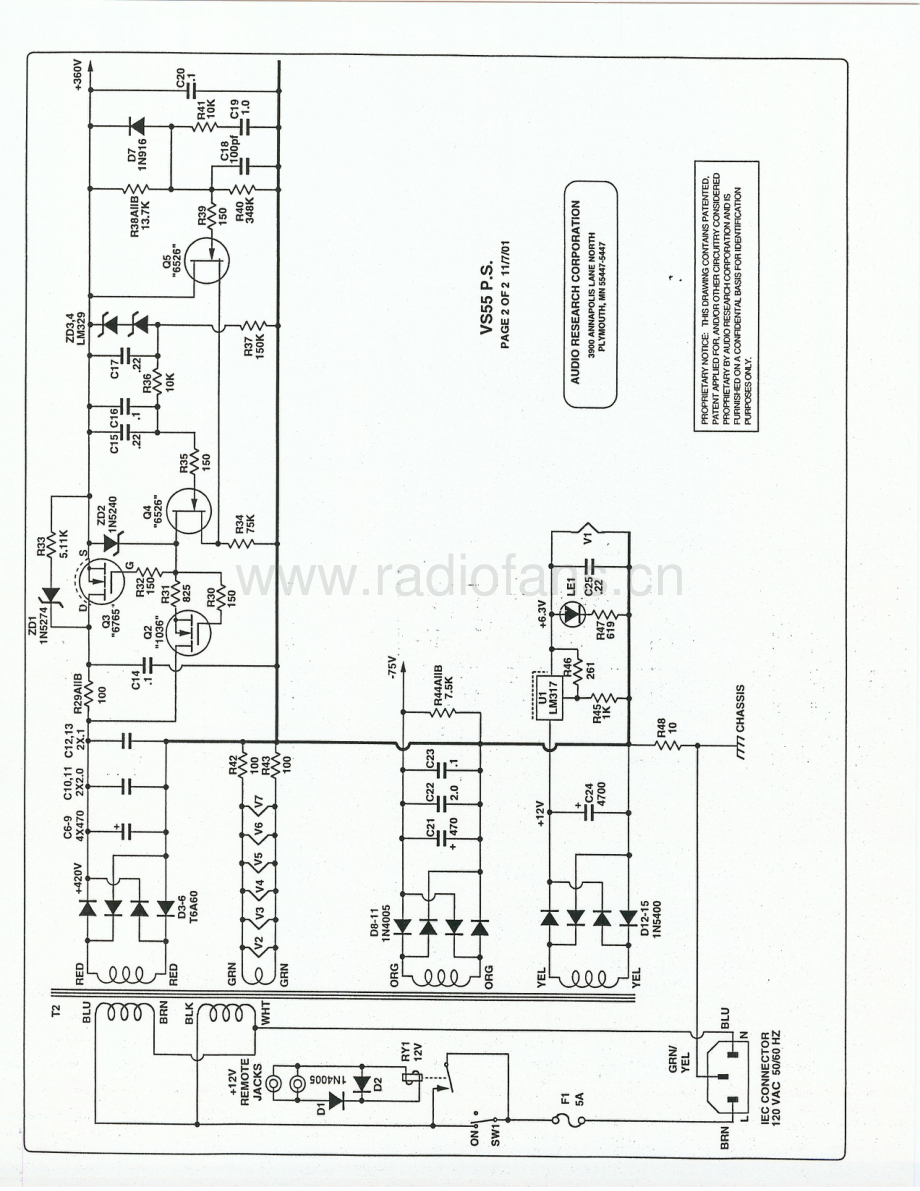 AudioResearch-VS55-pwr-sch维修电路原理图.pdf_第3页