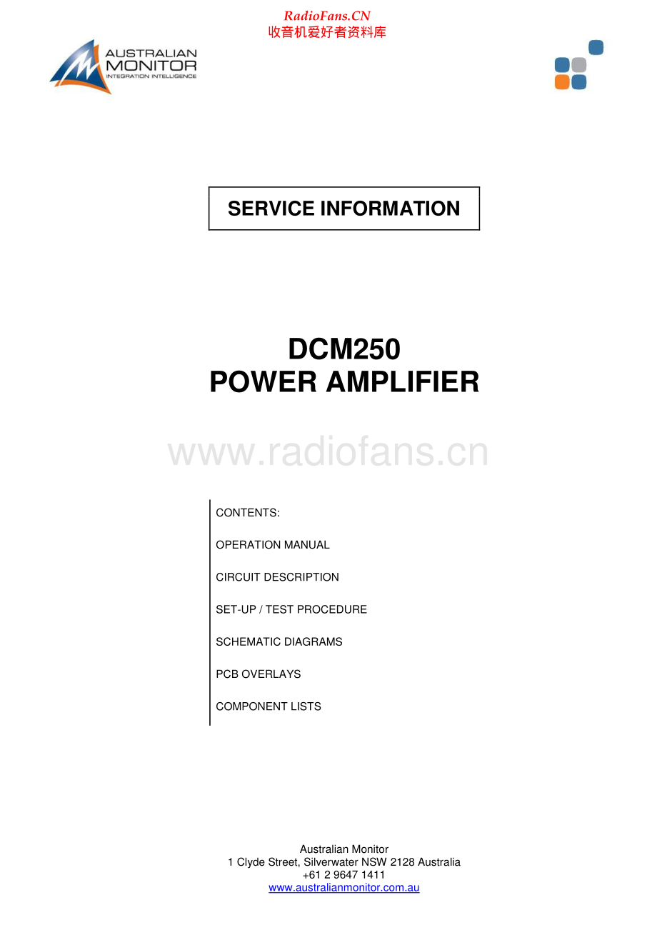 AustralianMonitor-DCM250-pwr-sm维修电路原理图.pdf_第1页