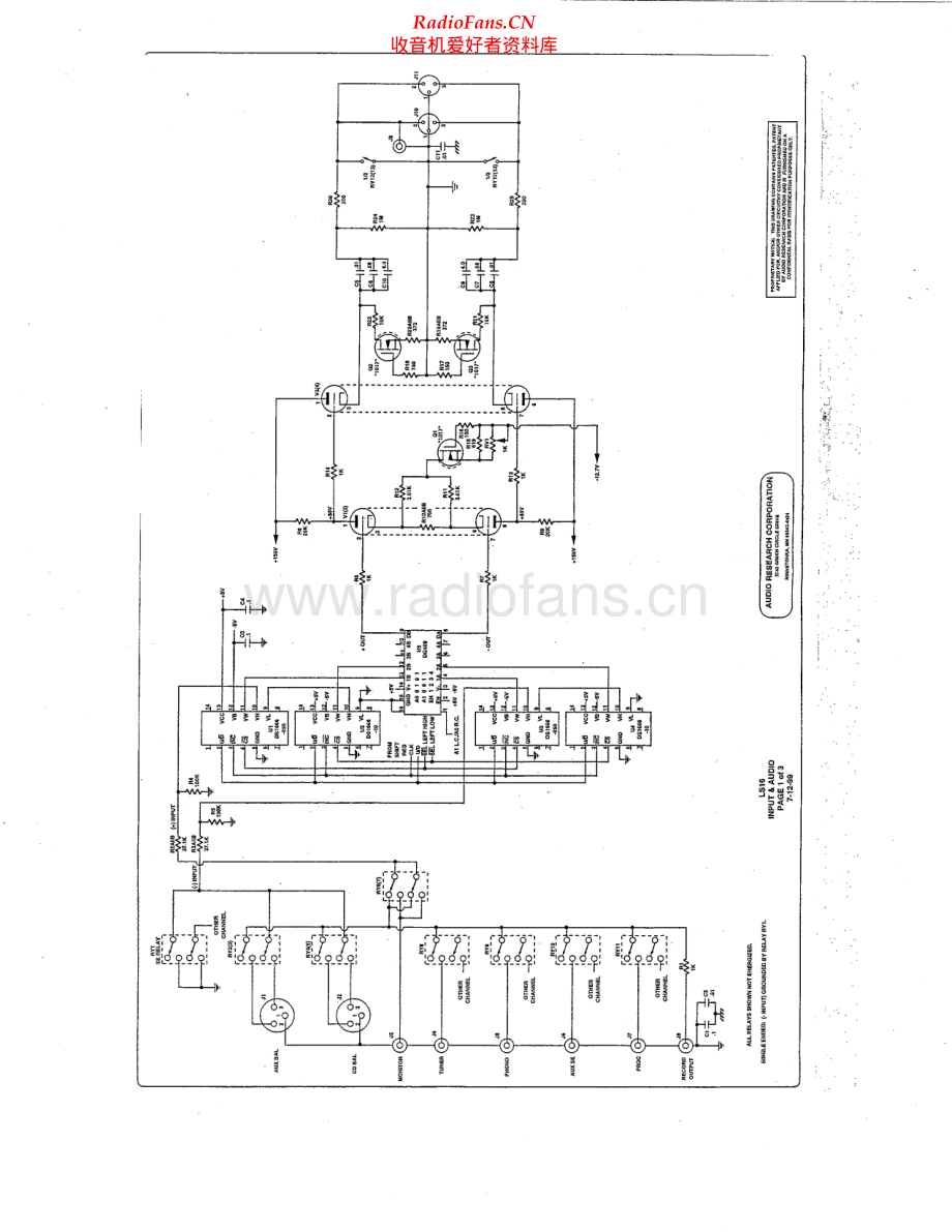 AudioResearch-LS16-pre-sch维修电路原理图.pdf_第2页