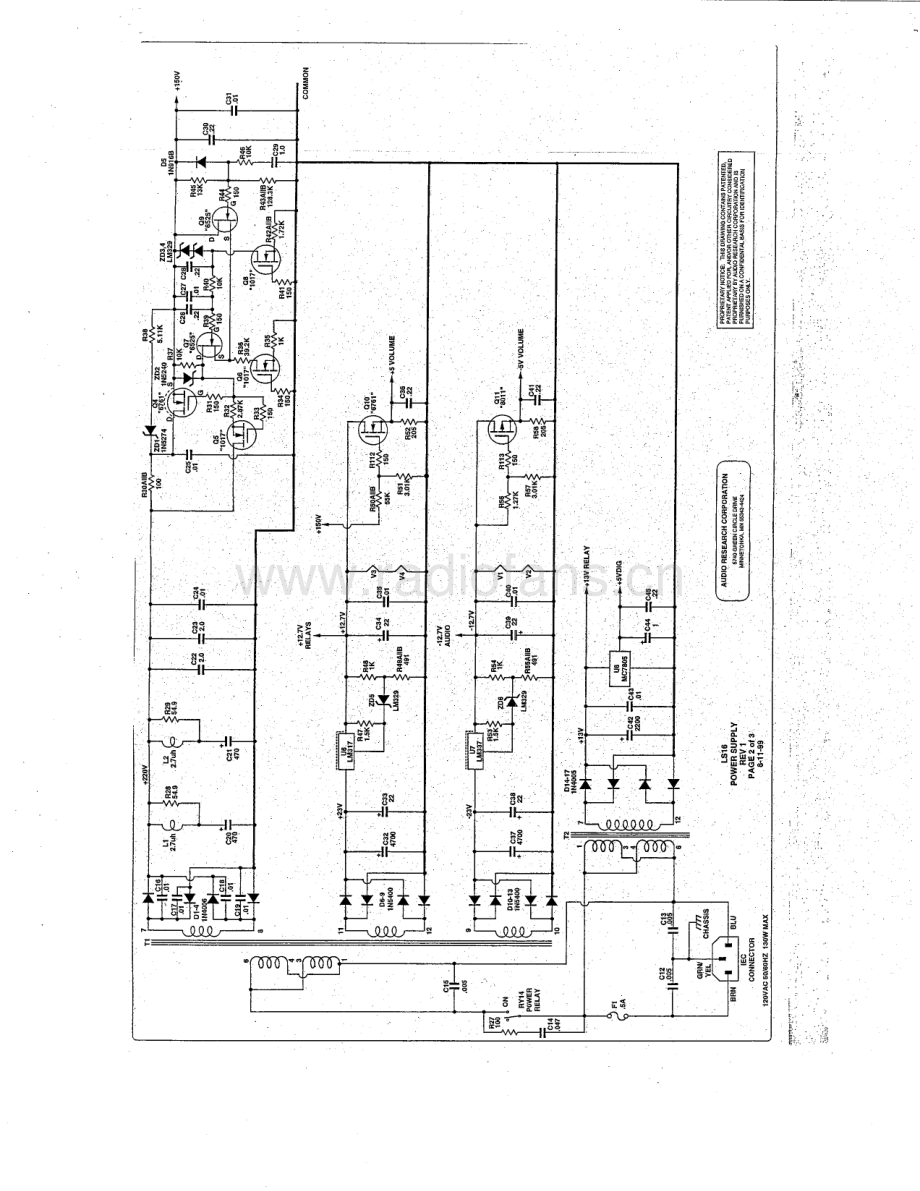 AudioResearch-LS16-pre-sch维修电路原理图.pdf_第3页
