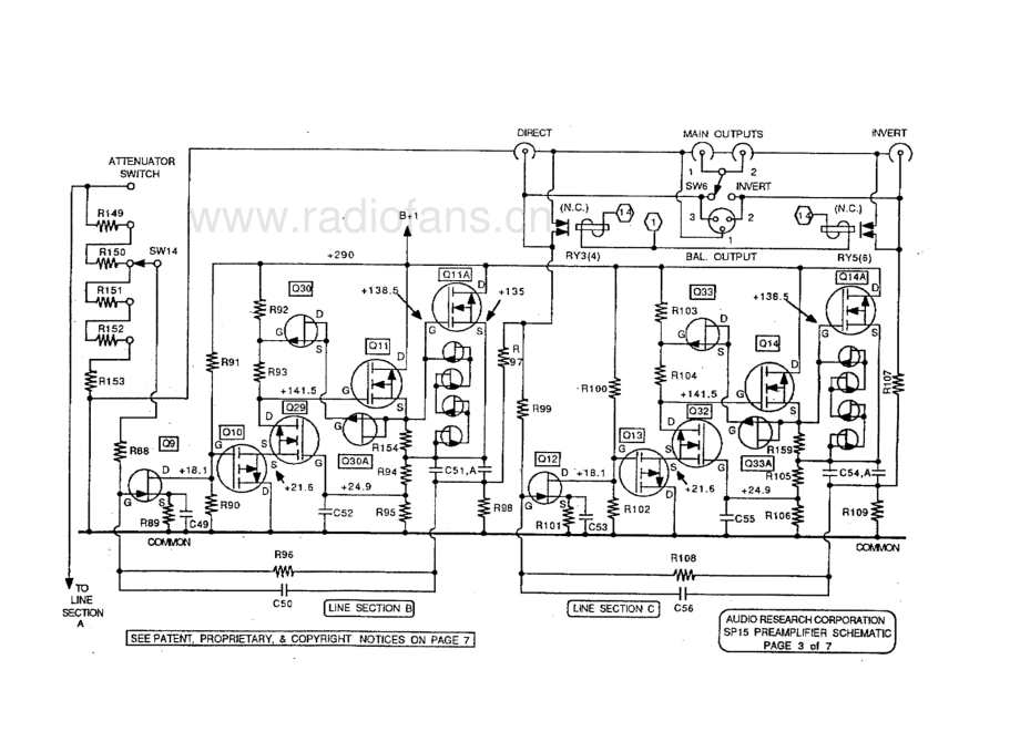 AudioResearch-SP15-pre-sch维修电路原理图.pdf_第3页