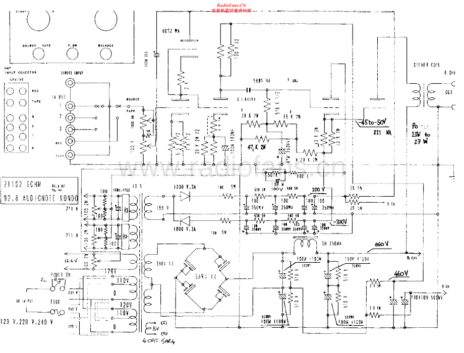 AudioNote-211S2Ongaku-pwr-sch维修电路原理图.pdf_第1页
