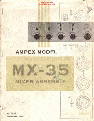 Ampex-MX35-mix-sm2维修电路原理图.pdf