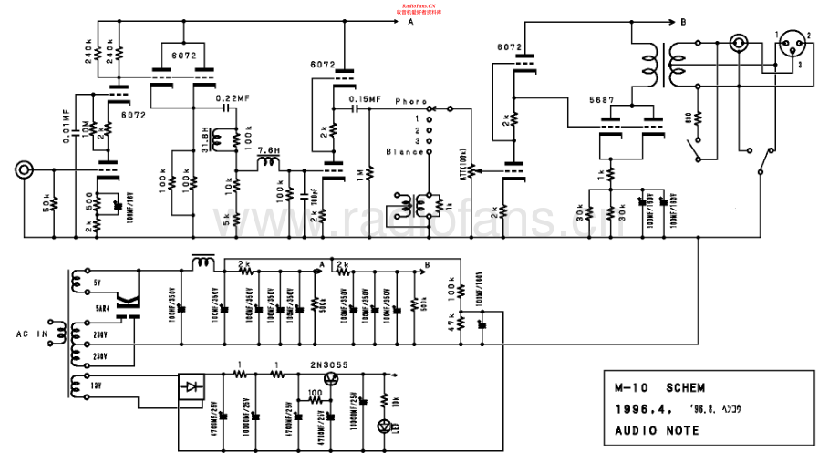 AudioNote-M10-pre-sch维修电路原理图.pdf_第1页