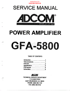 Adcom-GFA5800-pwr-sm维修电路原理图.pdf