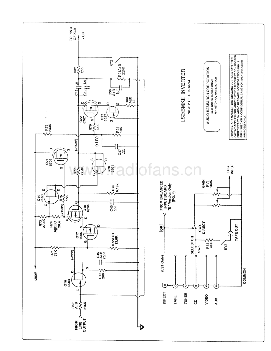 AudioResearch-LS2BMKII-pre-sm维修电路原理图.pdf_第3页