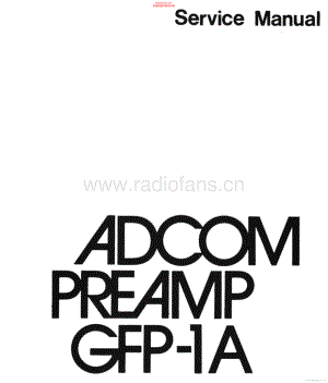Adcom-GFP1A-pre-sm维修电路原理图.pdf