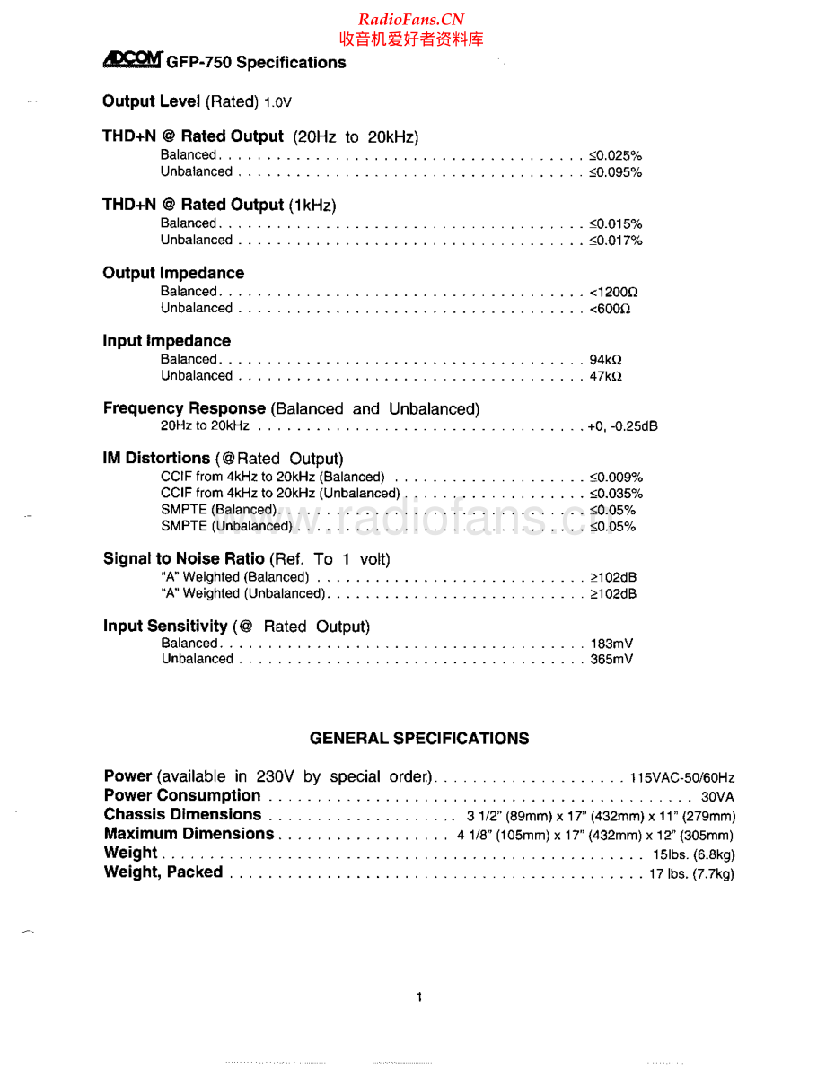 Adcom-GFP750-pre-sm维修电路原理图.pdf_第2页