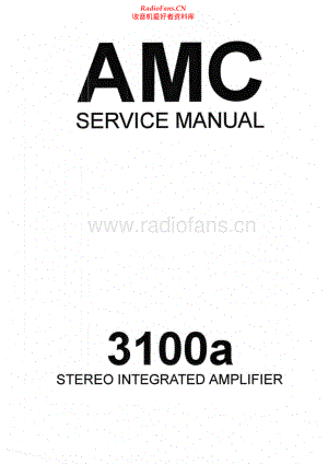 Amc-3100A-int-sm维修电路原理图.pdf