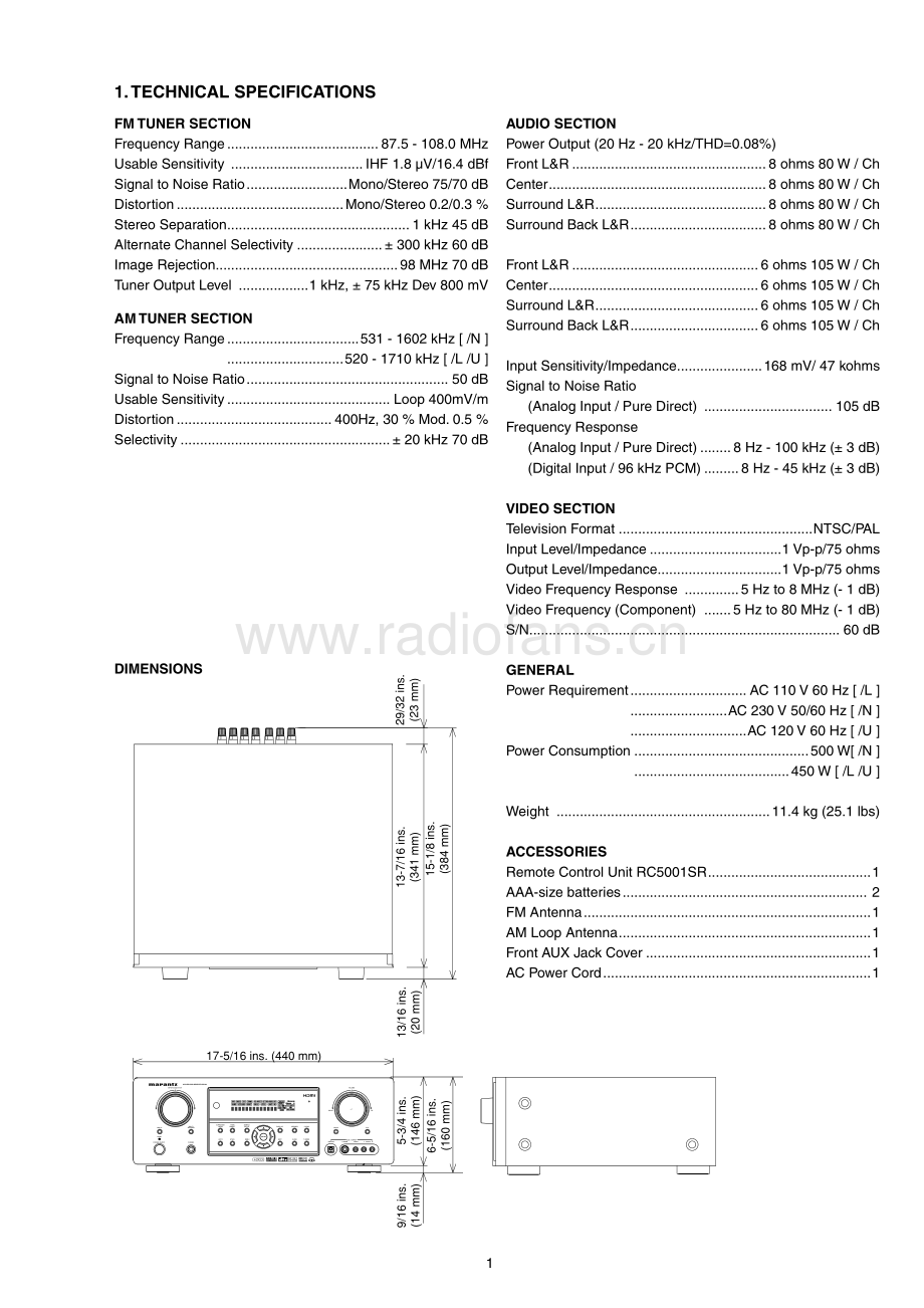 Marantz-SR4001-avr-sm 维修电路原理图.pdf_第3页