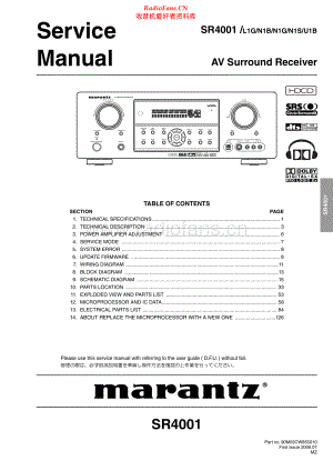 Marantz-SR4001-avr-sm 维修电路原理图.pdf