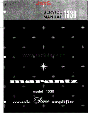 Marantz-1030-int-sm 维修电路原理图.pdf