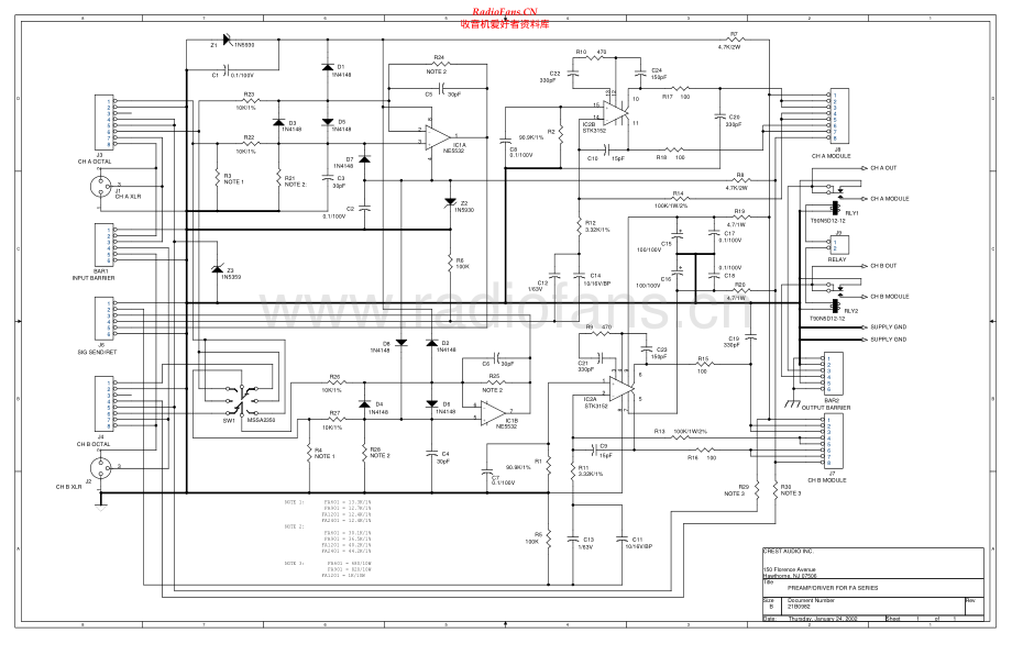 Crest-FA-Series-pre-sch维修电路原理图.pdf_第1页