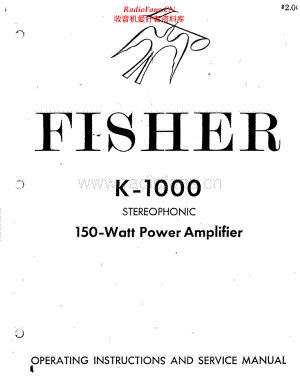Fisher-K1000-pwr-sm维修电路原理图.pdf